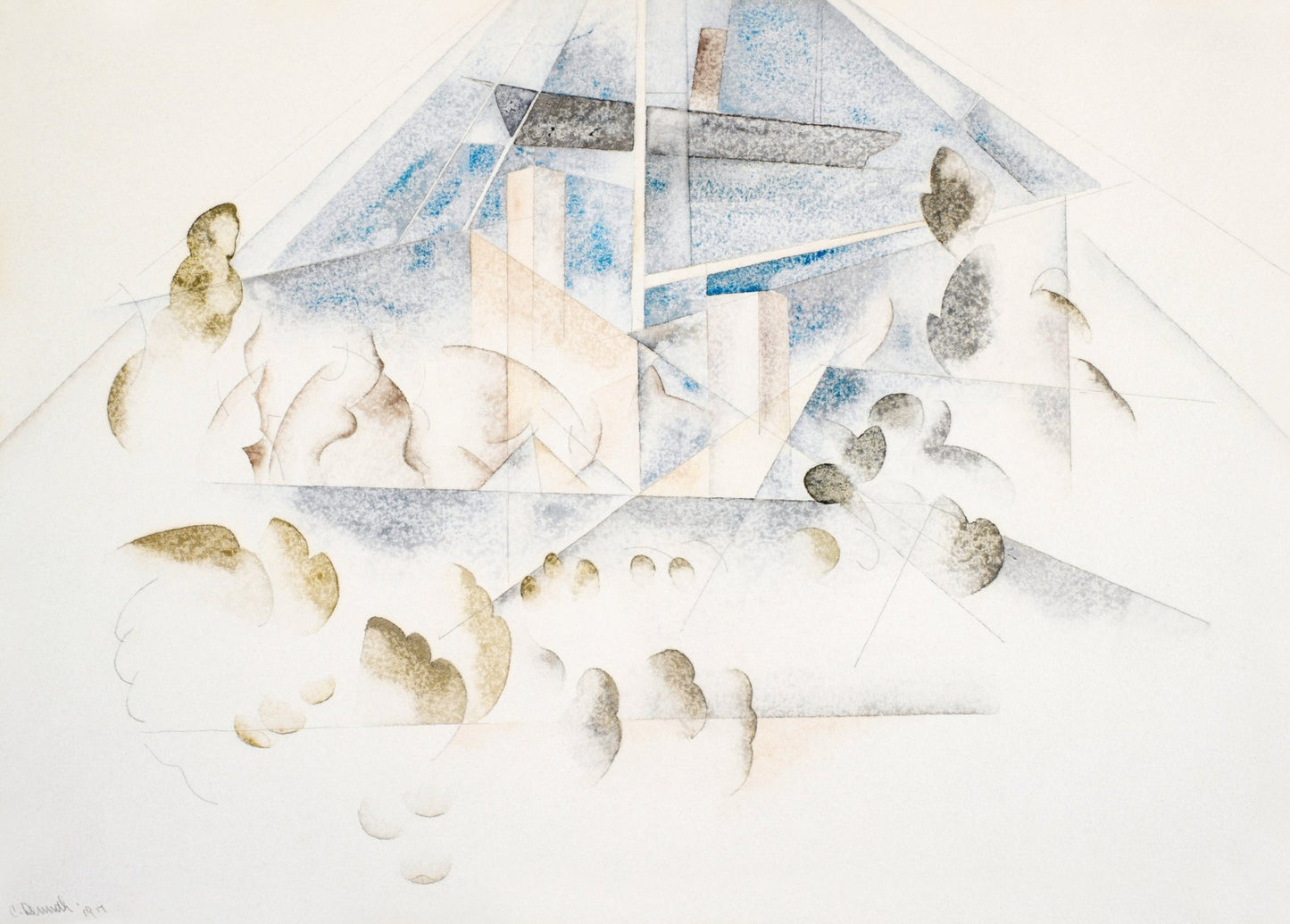 Bermuda, Masts and Foliage (1917) - Milisima Studio