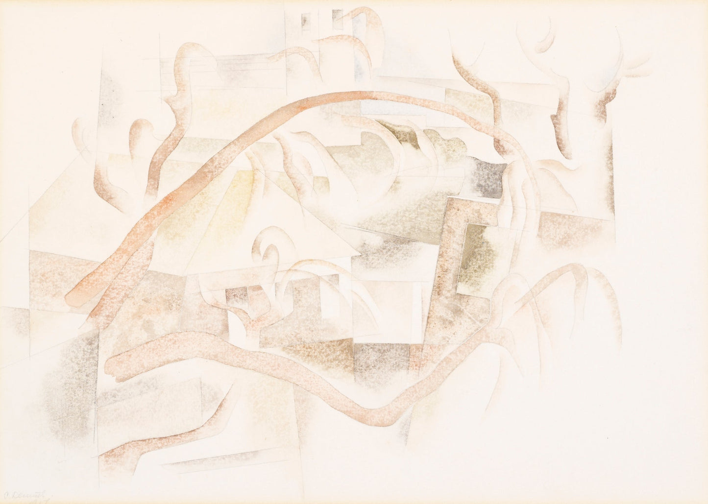 Bermuda Rooftops through Trees - Milisima Studio