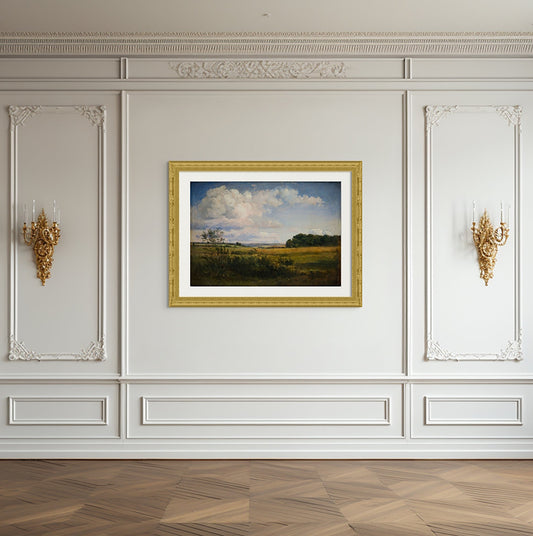 Landscape with Sunlit Clouds (1844–1845) - Milisima Studio