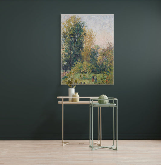 Paysage Avec Deux Personnages, Éragny, Automne (1902) - Milisima Studio