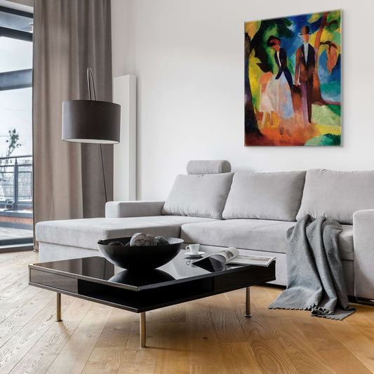 People by a Blue Lake (1913) - Milisima Studio