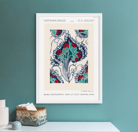 Samarkande PL 19 Botanical pochoir pattern (1914) - Milisima Studio