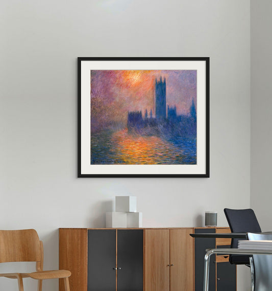 The Houses of Parliament, Sunset (1904) - Milisima Studio
