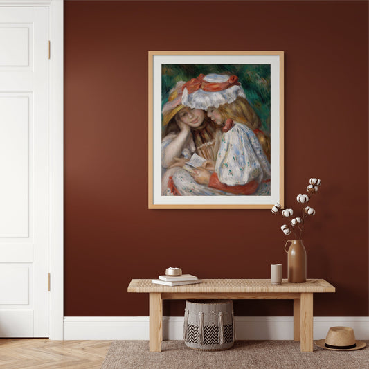 Two Girls Reading (c. 1890–1891) - Milisima Studio